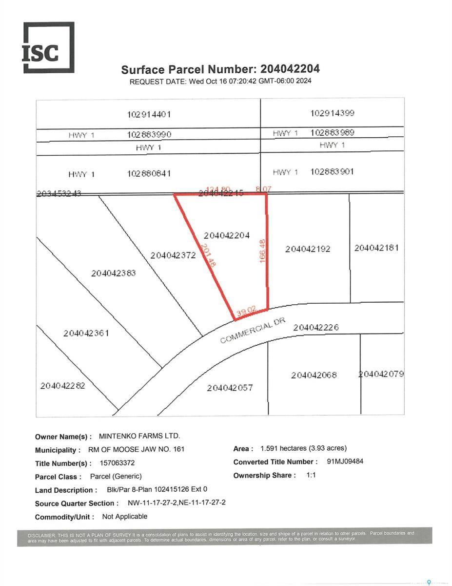 2774 Commercial DRIVE, Moose Jaw Rm No. 161, SK S6H 4P5