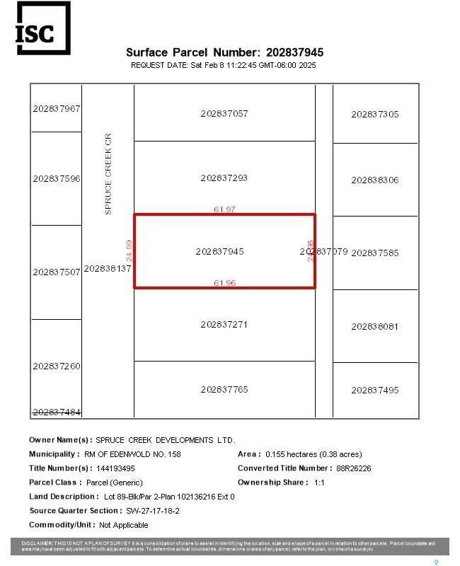 Edenwold Rm No. 158, SK S0G 3Z0,312 Spruce Creek CRESCENT