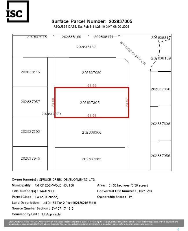 Edenwold Rm No. 158, SK S0G 3Z0,360 Spruce Creek CRESCENT