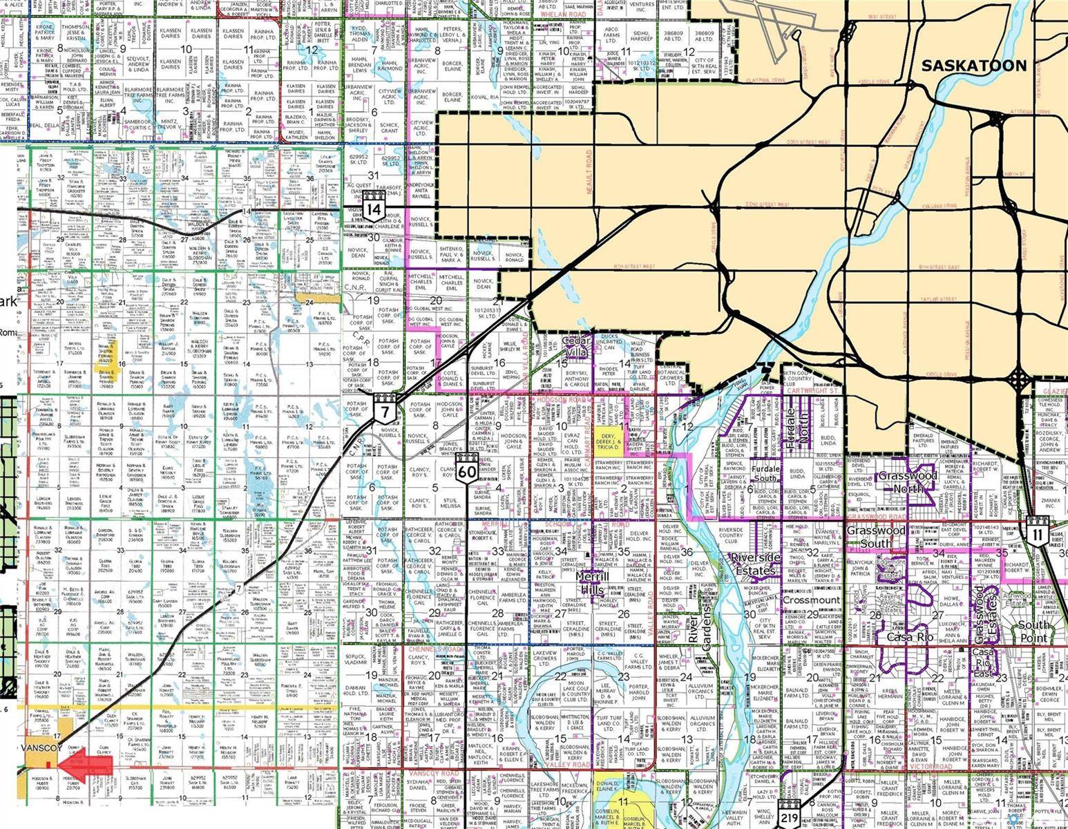 Vanscoy Rm No. 345, SK S0L 3J0,Rural Address