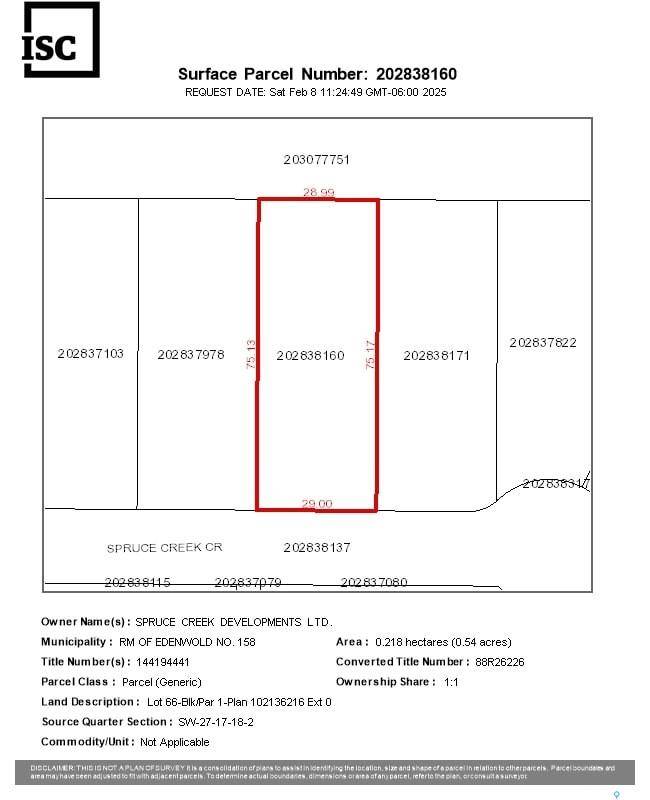 Edenwold Rm No. 158, SK S0G 3Z0,341 Spruce Creek CRESCENT