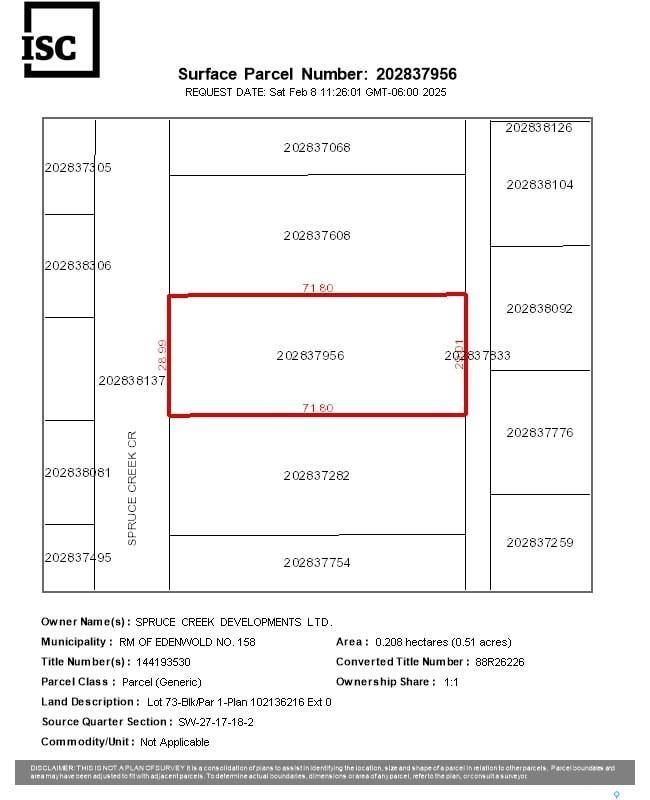 Edenwold Rm No. 158, SK S0G 3Z0,369 Spruce Creek CRESCENT
