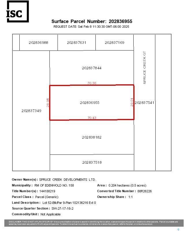 Edenwold Rm No. 158, SK S0G 3Z0,816 Spruce Creek GATE