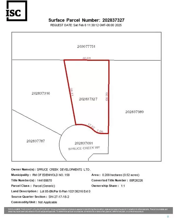 Edenwold Rm No. 158, SK S0G 3Z0,433 Spruce Creek WAY