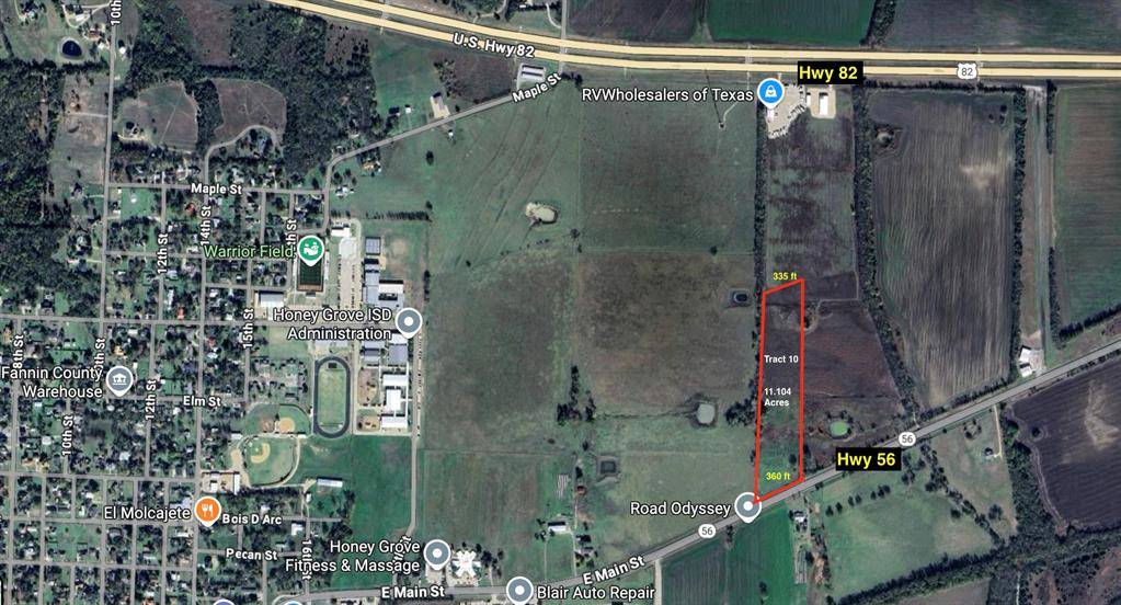 Honey Grove, TX 75446,Tract-10 E Main Street Hwy 56