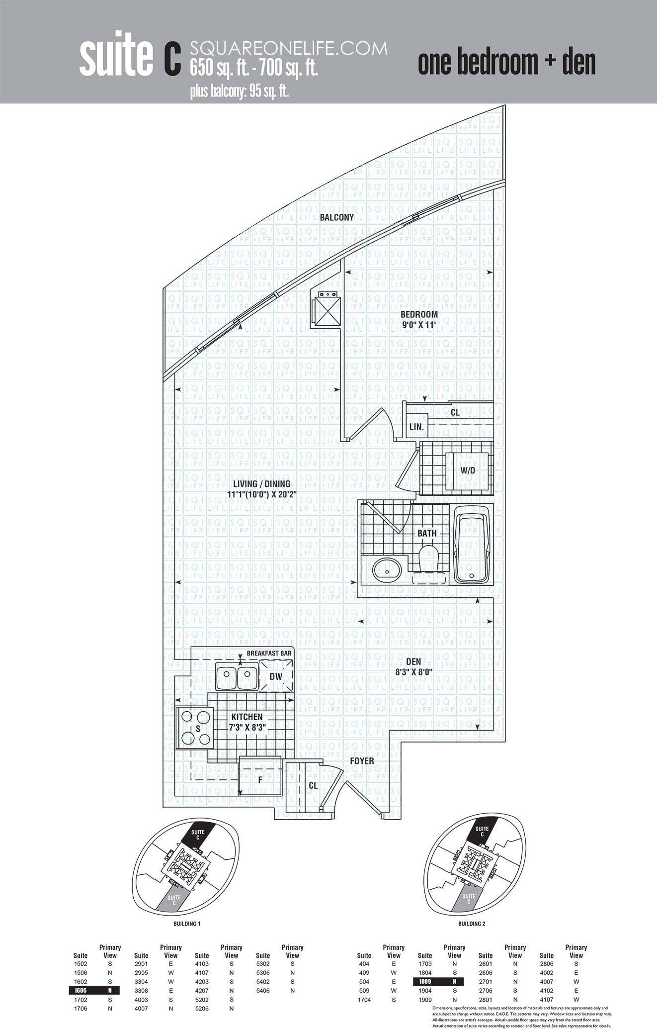 Mississauga, ON L4Z 0A8,50 Absolute AVE #404
