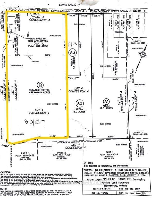 Alfred And Plantagenet, ON K0B 1L0,00 B CONCESSION ROAD 4 RD