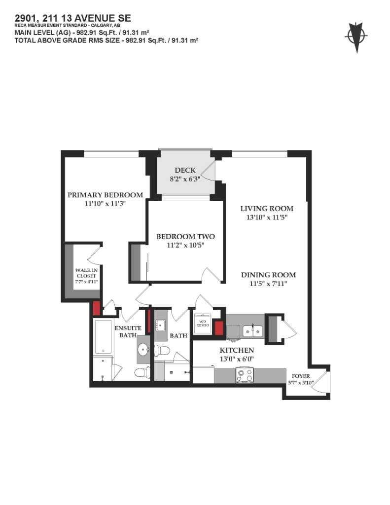 Calgary, AB T2G 1E1,211 13 AVE Southeast #2901