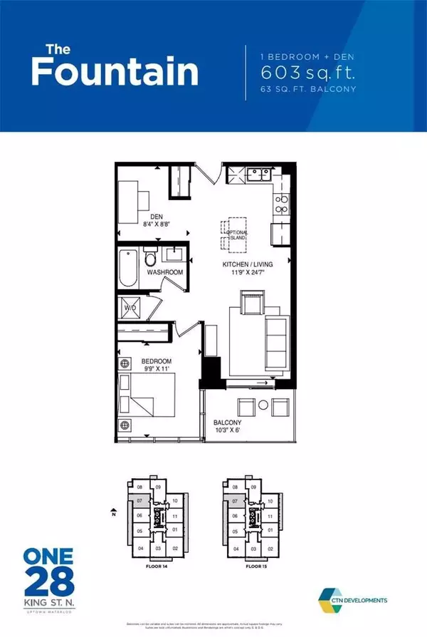 Waterloo, ON N2J 2X9,128 King ST #1507