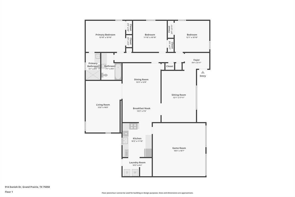 Grand Prairie, TX 75050,914 Danish Drive