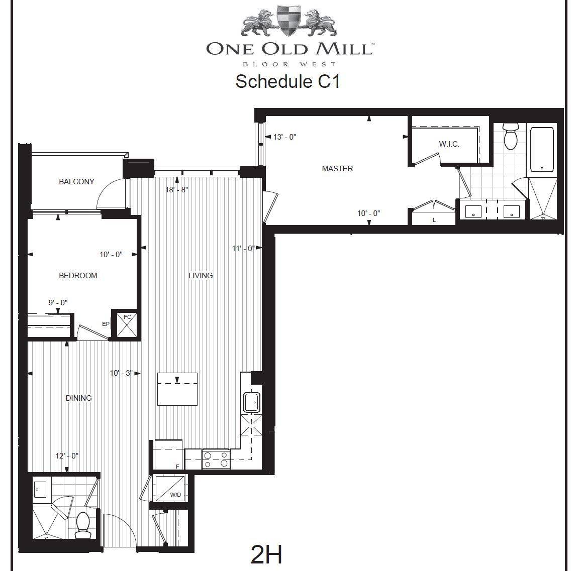 Toronto W01, ON M6S 0A1,1 Old Mill DR #730