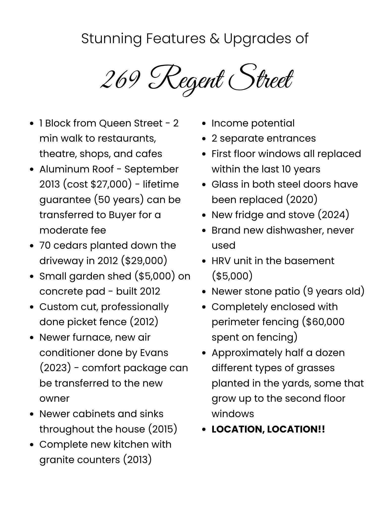 Niagara-on-the-lake, ON L0S 1J0,269 Regent ST