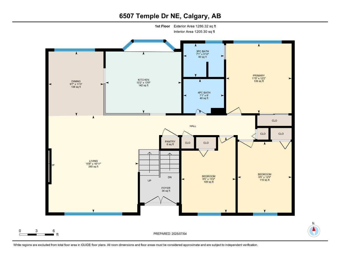 Calgary, AB T1Y 4R4,6507 Temple DR Northeast