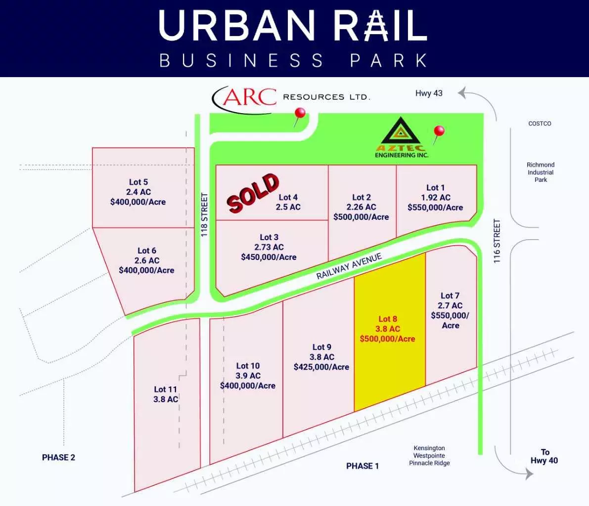 Grande Prairie, AB T8W 0C7,Lot 8 Railway AVE