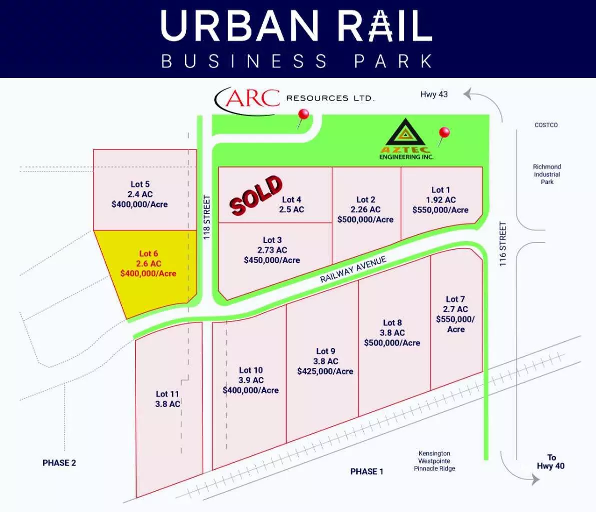Grande Prairie, AB T8W 0C7,Lot 6 118 ST