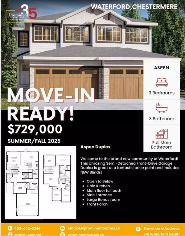 Chestermere, AB T1X3B3,311 Waterford RD