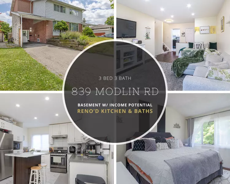 839 Modlin RD, Pickering, ON L1W 1V6