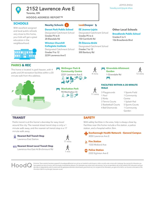 Toronto E04, ON M1R 0B5,2152 Lawrence AVE E #507