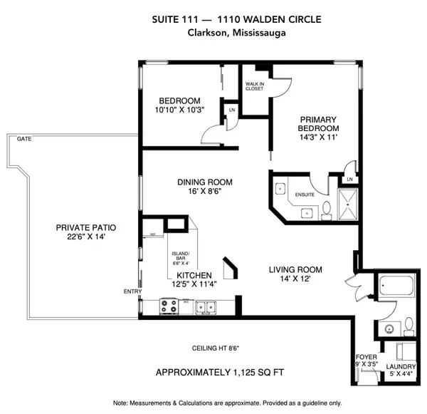 Mississauga, ON L5J 4R3,1110 Walden CIR #111