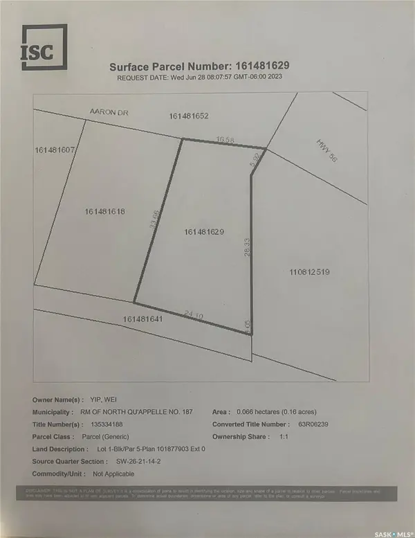 Lot 1 Aaron DRIVE, Fort San, SK S0G 1S0
