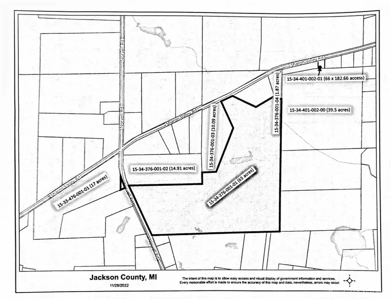 0 Sharon Valley RD, Brooklyn, MI 49230