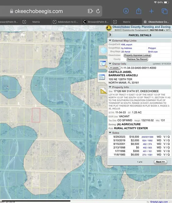 Okeechobee, FL 34972,17128 NW 314th St