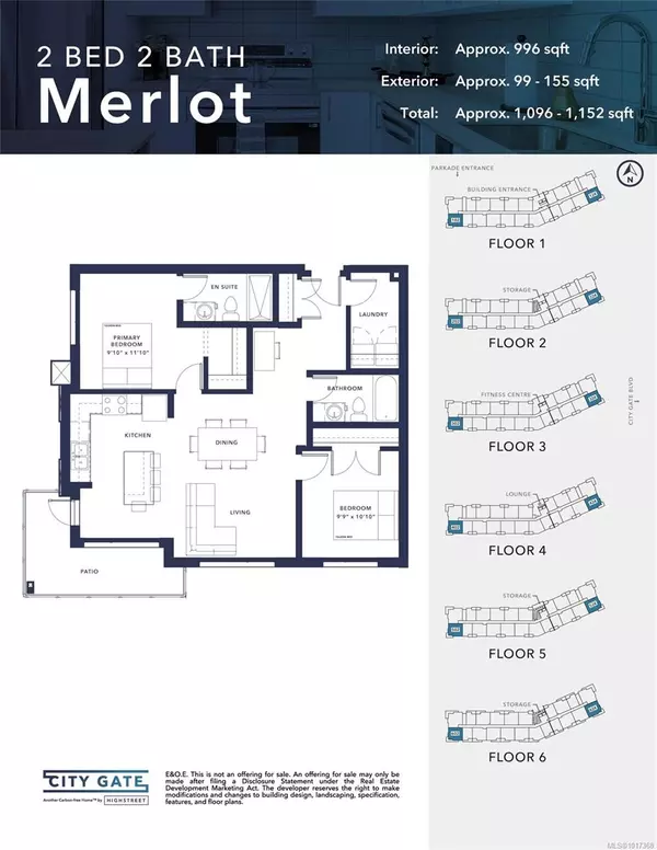 Langford, BC V9B 7A6,2390 City Gate Blvd #524