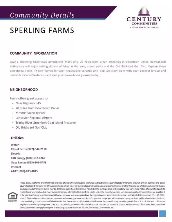 Ferris, TX 75125,460 Suffolk Drive