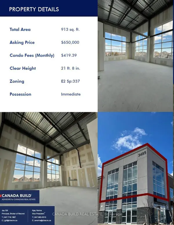 Oakville, ON L6L 0H5,3495 Rebecca ST #204