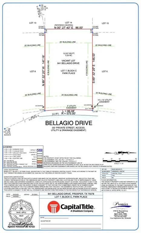 Prosper, TX 75078,841 Bellagio Drive