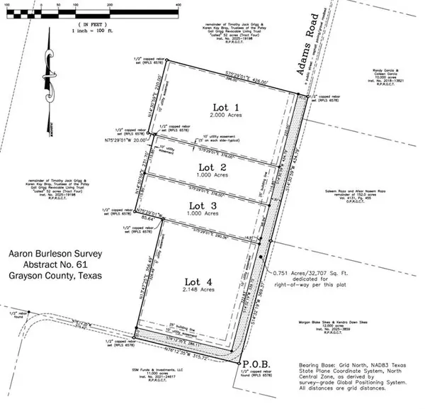 Sherman, TX 75090,TBD Lot 3 Adams Road