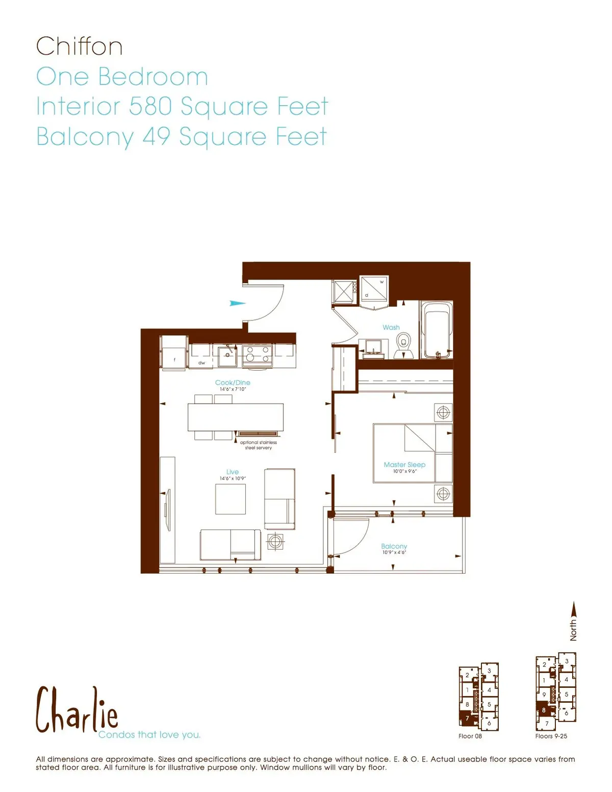 Toronto C01, ON M5V 0K4,8 Charlotte ST #1208