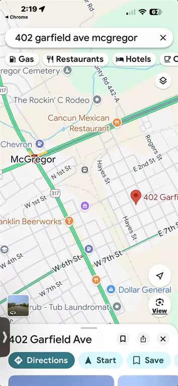 Mcgregor, TX 76657,402 Garfield Street