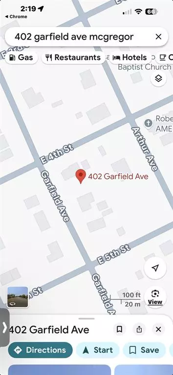 Mcgregor, TX 76657,402 Garfield Street