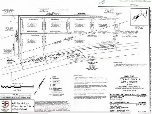Italy, TX 76651,Lot 6 US Hwy 77