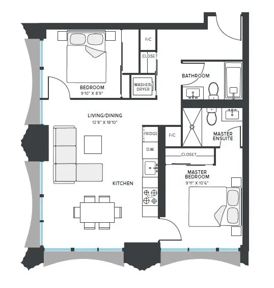 151 Mill ST #1404, Toronto C08, ON M5A 4T8