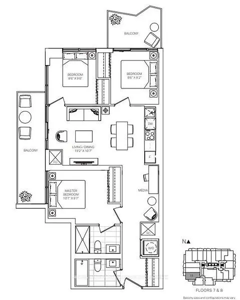 Toronto C10, ON M4P 1V6,120 Broadway AVE #811