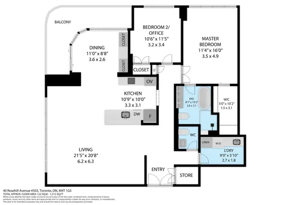 40 Rosehill AVE #503, Toronto C09, ON M4T 1G5