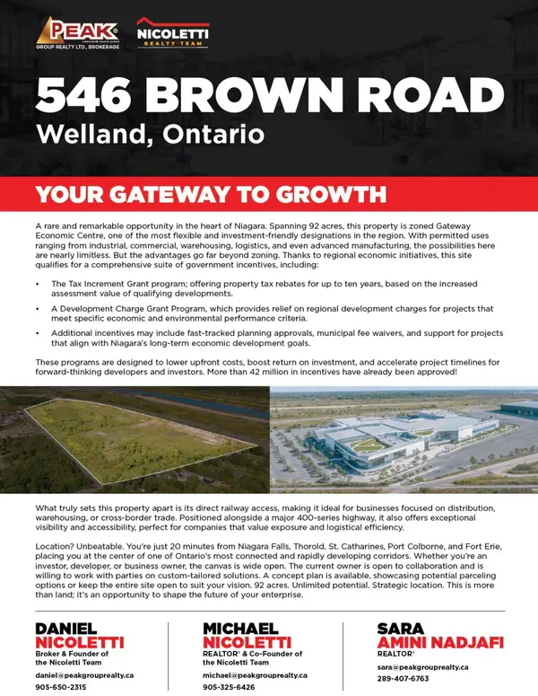 546 BROWN RD, Welland, ON L3B 5N4