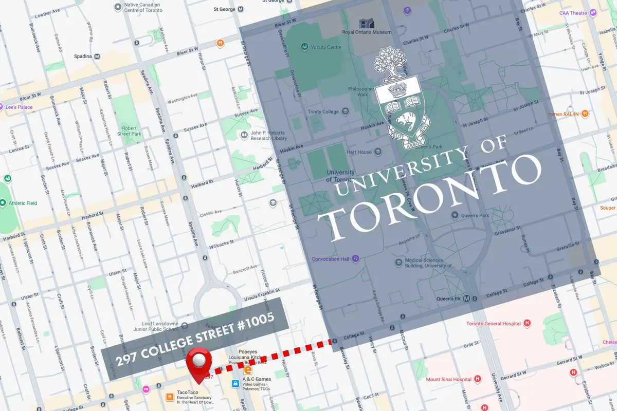 297 College ST #1005, Toronto C01, ON M5T 0C2