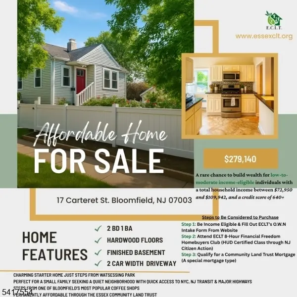 17 Carteret St, Bloomfield Twp., NJ 07003