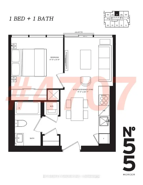 55 Mercer ST #4707, Toronto C01, ON M5V 0W4