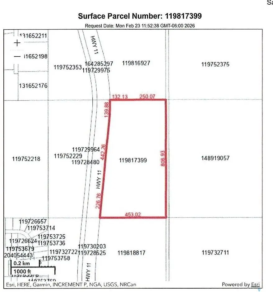Rural Address, Dundurn Rm No. 314, SK S0K 1K0