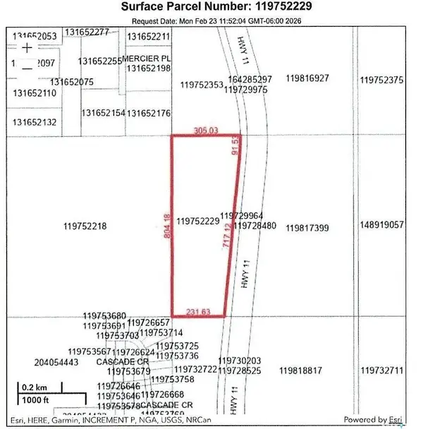 Rural Address, Dundurn Rm No. 314, SK S0K 1K0