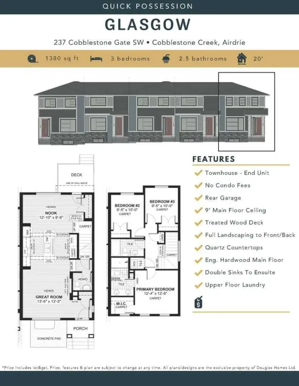 237 Cobblestone Gate SW, Airdrie, AB T4B 0R7