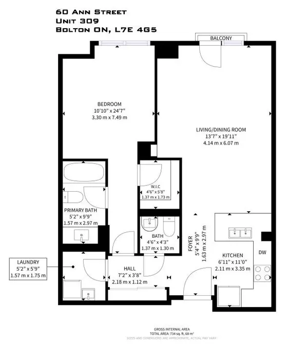 60 Ann ST #309, Caledon, ON L7E 4G5