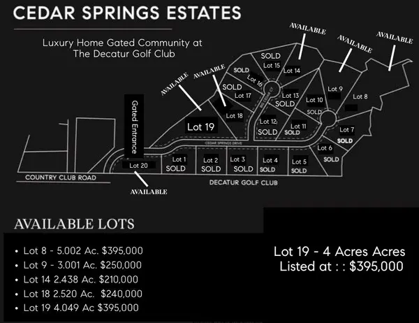 Lot 19 Cedar Springs Drive, Decatur, TX 76234