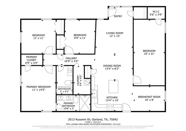 3513 Russwin Drive, Garland, TX 75042