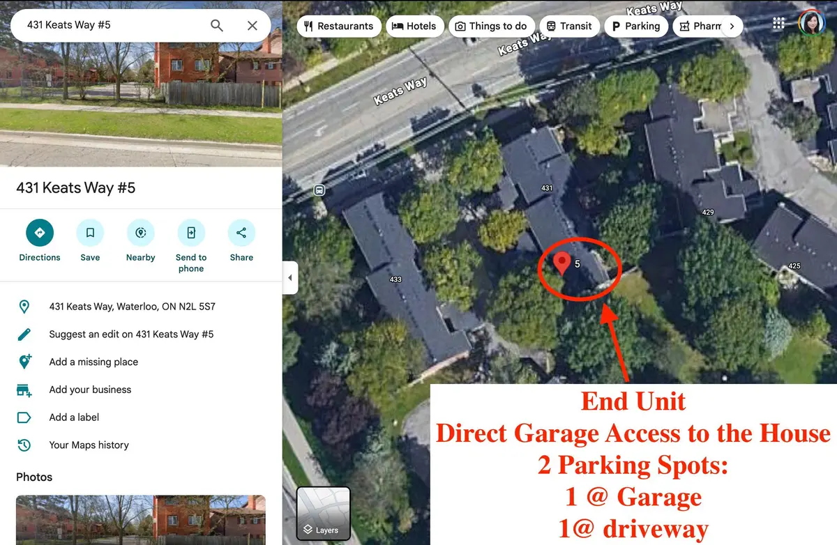 431 Keats WAY #5, Waterloo, ON N2L 5S7