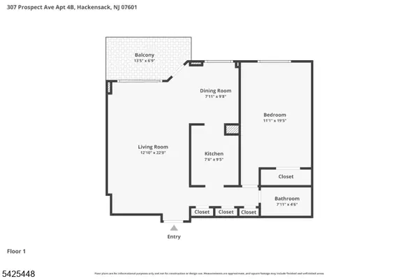 307 Prospect Ave #4 B, Hackensack City, NJ 07601